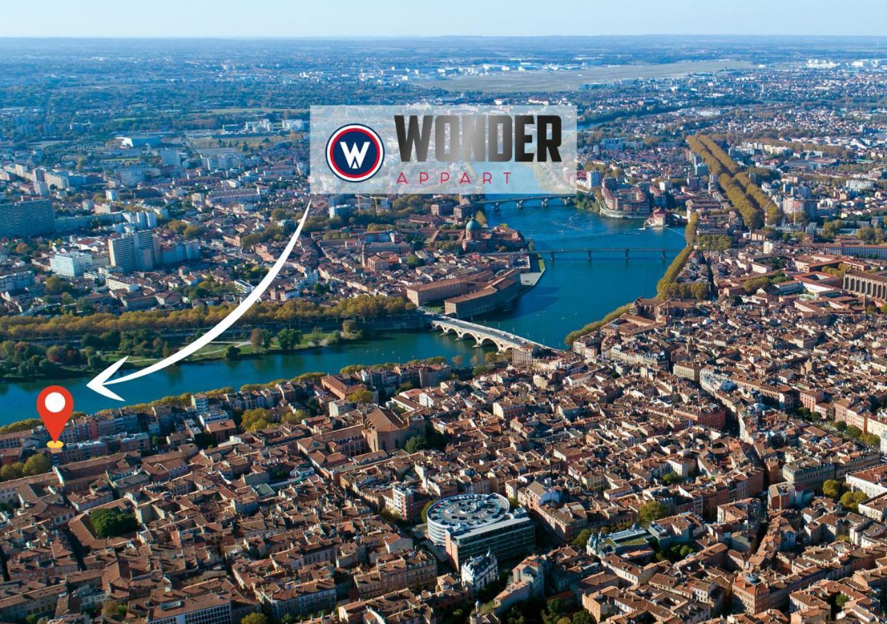 Wonder Appart' 402 - Vue Sur Garonne Toulouse Exteriör bild