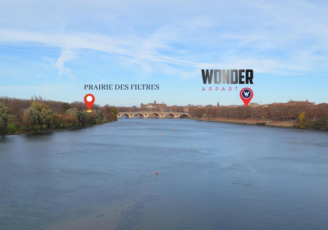 Wonder Appart' 402 - Vue Sur Garonne Toulouse Exteriör bild